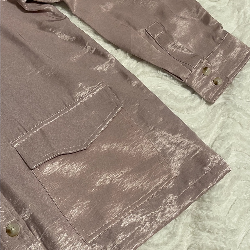 NWT Anthropologie Current Air Blush Pink Jacket - Picture 6 of 11